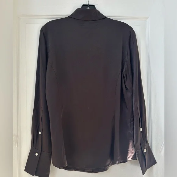 Ann Taylor longsleeve silk blouse - Picture 2 of 4